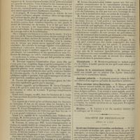 0808 - Page 800 - Sociétés savantes. Société de chirurgie. (Séance du 10 juin 1908). Traitement des fractures par le massage. M. Lucas-Championnière / Rhinoplastie. M. Morestin / Lipome de la commissure labiale. M. Sébileau / Angiome pulsatile / Fibro-sarcome intra-thoracique. M. Ricard / Election. M. Launay / Société de neurologie. (Séance du 4 juin). Syndrome thalamique et troubles cérébelleux. M. Vincent