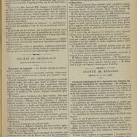 0819 - Page 811 - Sociétés savantes. Société médicale des hôpitaux. (Séance du 12 juin 1908). Erythrodermie exfoliatrice. M. Queyrat / A propos du rhumatisme chronique, thyroïdien tuberculeux. MM. Léopold Lévi et Henri de Rothschild / Société de neurologie. (Séance supplémentaire du 11 juin). Discussion de l'aphasie / Société de biologie. (Séance du 13 juin 1908). Processus histologique de la régression des tumeurs malignes sous l'influence du rayonnement γ du radium. MM. Dominici et Barcat / Sur les effets des extraits d'hypophyse, de thyroïde, de surrénale, d'ovaire employés en injections intra-péritonéales chez le lapin (injections simples et combinées) [première note]. MM. L. Rénon et A. Delille