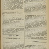 0867 - Page 859 - Le travail du coeur en clinique ; par Louis-Albert Amblard... / Sociétés savantes. Académie de médecine. (Séance du 23 juin 1908). Sérothérapie antitétanique. M. Lucas-Championnière / La leucoplasie buccale. M. Landouzy / Analyses. Médecine. L'élimination des chlorures et l'albuminurie au cours de la scarlatine. (Nobécourt et Merklen. Arch. de méd. des enf...). [L. Babonneix]