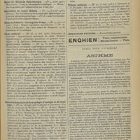 0905 - Page 897 - Articles originaux des principales publications françaises et étrangères. Blatter für Klinische Hydrotherapie / Centralblatt fur innere Medizin / Pester medizinisch = chirurgische Presse / Presse médicale / Revue hebdomadaire de laryngologie, d'otologie et de rhinologie / Revue médicale de l'Est / Revue neurologique / Tribune médicale / Notes pour l'internat. Asthme