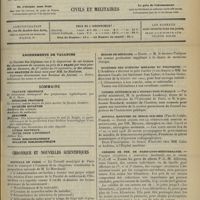0933 - Page 925 - Sommaire / Chronique et nouvelles scientifiques. Hôpitaux de Paris / Hôpitaux de Province / Écoles de médecine / Académie des sciences morales et politiques / Conseil supérieur de l'instruction publique / Hôpital maritime de Berck-sur-Mer / Chemins de fer de Paris-Lyon-Méditerranée