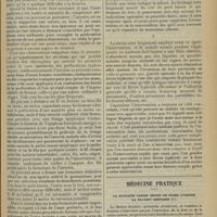 0937 - Page 929 - Le traitement chirurgical des perforations typhoïdiques ; par le Docteur F. Moty... / Médecine pratique. La stovaïne comme moyen de faire avorter la fluxion dentaire