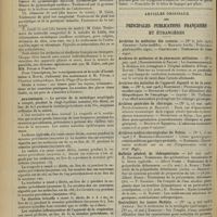 0946 - Page 938 - Chronique et nouvelles scientifiques. Institut orthopédique de Berck / Statistique / Nécrologie / Chemins de fer de Paris-Lyon-Méditerranée / Articles originaux des principales publications françaises et étrangères. Archives de médecine des enfants / Archives de médecine et de pharmacie militaires / Archives des maladies de l'appareils digestif et de la nutrition /Archives générales de chirurgie / Archives médico-chirurgicales du Poitou / Bulletin général de thérapeutique / Centralblatt fur innere Medizin / Medizinische Blaetter