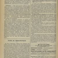 0954 - Page 946 - Revue générale. Symphyse cardiaque ; par M. André Bergé... Diagnostic / Traitement / Notes de thérapeutique / Livres nouveaux. Traité de l'hypnotisme expérimental et thérapeutique ; ses applications à la médecine, à l'éducation et à la psychologie, par P. Joire. [L. Alquier]
