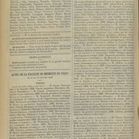 0958 - Page 950 - Chronique et nouvelles scientifiques. Guerre / Société de psychiatrie de Paris / Nécrologie / Actes de la Faculté de médecine de Paris du 20 au 25 juillet 1908. Thèses