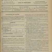 0973 - Page 973 - Sommaire / Chronique et nouvelles scientifiques. Faculté de médecine de Paris / École supérieure de pharmacie / Distinctions honorifiques / Ministère du travail