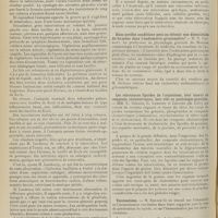 1030 - Page 1030 - Sociétés savantes. Académie de médecine. (Séance du 28 juillet 1908). Septicémie tuberculeuse. M. Landouzy, en son nom et au nom de M. Laederich / Dans quelles conditions peut-on obtenir une dissociation du formène dans l'endiomètre-grisoumètre ? M. N. Gréhant / Les substances lipoïdes de l'organisme, leur teneur en composés cholestériques, leur rôle en pathologie générale. MM. E. Gérard, G. Lemoine et Leulier... / Vaccinations