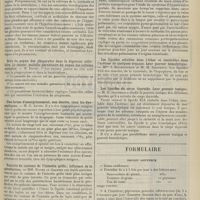 1041 - Page 1043 - Sociétés savantes. Société de biologie. (Séance du 26 juillet 1908). Etat de l'hypophyse, des surrénales et des ovaires dans l'épilepsie. MM. H. Claude et A. Schmiergeld / Rôle du noyau des phagocytes dans la digestion cellulaire. Le cancer, maladie parasitaire du noyau des cellules normales. M. Doyen / Une forme d'amaigrissement, non décrite, chez les dyspeptiques. M. G. Leven / Toxicité du contenu de l'intestin grêle ; influence de la putréfaction. MM. Roger et Garnier / Les connexions entre les circulations porte et pulmonaire. MM. Gilbert et Villaret / Les lipoïdes solubles dans l'éther et insolubles dans l'acétone de quelques organes. Leur pouvoir hémolytique. Mme J. Bourguignon et M. H. Iscovesco / Les lipoïdes du corps thyroïde. Leur pouvoir toxique. M. H. Iscovesco / Formulaire. Prurit goutteux