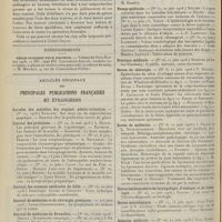 1056 - Page 1058 - Chronique et nouvelles scientifiques. Chatel-Guyon / Renseignements / Articles originaux des principales publications françaises et étrangères. Annales des maladies des organes génito-urinaires / Journal des praticiens / Journal des sciences médicales de Lille / Journal de médecine et de chirurgie pratiques / Journal de médecine de Bruxelles / Lyon médical / Montpellier médical / Nord médical / Presse médicale / Province médicale / Revue de chirurgie / Revue de médecine / Revue hebdomadaire de laryngologie, d'otologie et de rhinologie / Revue neurologique / Semaine médicale / Tribune médicale