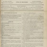 1079 - Page 1081 - Sommaire / Chronique et nouvelles scientifiques. Facultés de médecine / Guerre