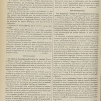 1086 - Page 1088 - Analyses. Obstétrique. Essai sur le traitement intra-utérin de l'infection puerpérale. (Clément. Th. de Paris...). [L. Gayard] / Physiologie. Sur l'état du tissu chromaffine dans la narcose. (Schur et Wiesel. Wien. klin. Wochens...). [A. Lemierre] / Thérapeutique. Les dangers de l'emploi de la scopolamine et leur préservation. (M. Kiouka. Therapie der Gegenwart...). [P. Violet]