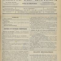 1127 - Page 1129 - Sommaire / Chronique et nouvelles scientifiques. Hôpitaux de Province / Organisation des services de la vaccination / Statistique / Chemins de fer Paris-Lyon-Méditerranée / Bulletin bibliographique