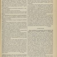 1145 - Page 1147 - Analyses. Chirurgie. Etude sur la péritonite tuberculeuse. (Arthur K. Stone, The Boston med. and surg. Journ...). [M. Lance] / La hernie étranglée en W avec étranglement rétrograde de l'intestin. (M. de Beule. Acad. royale de méd. de Belgique...). [L. Gayard] / Gynécologie. Etude statistique de la polymastie chez les Japonais. Ses rapports avec les grossesses multiples et la tuberculose. (Teizo Iwai. Lancet...). [F. Gardner]