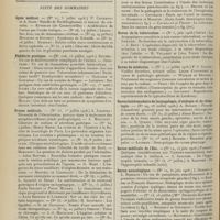 1148 - Page 1150 - Notes de thérapeutique / Suite des sommaires. Lyon médical / Pédiatrie pratique / Presse médicale / Revue de chirurgie / Revue de la tuberculose / Revue de médecine / Revue hebdomadaire de laryngologie, d'otologie et de rhinologie / Revue médicale de l'Est / Revue neurologique / Semaine gynécologique