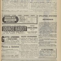 1149 - Page 1151 - Suite des sommaires. Semaine gynécologique / Semaine médicale / Tribune médicale / Union médicale et scientifique du Nord-Est