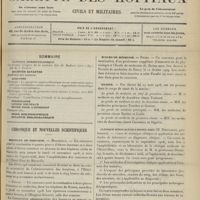 1151 - Page 1153 - Sommaire / Chronique et nouvelles scientifiques. Hôpitaux de Province / Écoles de médecine / Marine / Clinique médicale de l'Hôtel-Dieu (M. Dieulafoy...)