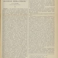 1165 - Page 1167 - Revue générale. Signes, diagnostic et traitement de la grossesse extra-utérine ; par R. Burnier... III. Pronostic