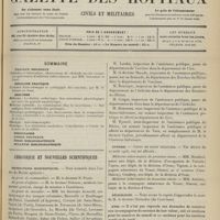 1175 - Page 1177 - Sommaire / Chronique et nouvelles scientifiques. Distinctions honorifiques / Ministère de l'intérieur / Guerre / Nécrologie / Avis / Renseignements