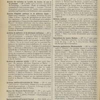 1176 - Page 1178 - Articles originaux des principales publications françaises et étrangères. Annales des maladies de l'oreille, du larynx, du nez et du pharynx / Annales d'hygiène publique et de médecine légale / Archives de médecine et de pharmacie militaires / Archives de médecine navale / Archives médico-chirurgicales du Poitou / Blatter für Klinische Hydrotherapie / Boston medical and surgical Journal / Bulletin médical / Centralblatt fur innere Medizin / Deutsche medizinische Wochenschrift. (Voir la suite, p. 1186)