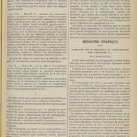 1179 - Page 1181 - Chéloïdes et tuberculose. Observations de chéloïde sur les cicatrices opératoires d'adénites tuberculeuses ; par MM. Gougerot et Lamy... / Médecine pratique. L'examen histo-chimique et cytologique des crachats ; par S. Israels de Jonc