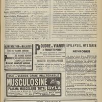 1185 - Page 1187 - Suite des sommaires. Province médicale / Semaine gynécologique / Wiener klinische Wochenschrift