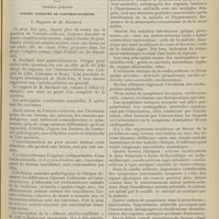 1189 - Page 1191 - Congrès français de médecine (Xe session). (Genève, 3-5 septembre 1908). Première question. Formes cliniques de l'artério-sclérose. I. Rapport de M. Huchard