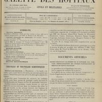 1223 - Page 1225 - Sommaire / Chronique et nouvelles scientifiques. Hôpitaux de Province / Marine / Physiothérapie / Documents officiels. Décret modifiant le décret du 29 octobre 1898, portant réorganisation de l'école d'application du service de santé militaire