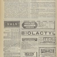 1236 - Page 1238 - Articles originaux des principales publications françaises et étrangères. Boston medical and surgical Journal / Écho médical du Nord / Gazette hebdomadaire des sciences médicales de Bordeaux / Journal de médecine de Bordeaux / Province médicale
