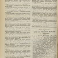 1260 - Page 1262 - Chronique et nouvelles scientifiques. Marine / Clinique médicale de l'Hôtel-Dieu (M. Dieulafoy...) / Articles originaux des principales publications françaises et étrangères. Münchener medizinische Wochenschrift