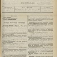 1271 - Page 1273 - Sommaire / Chronique et nouvelles scientifiques. Facultés de médecine / Les mesures préventives contre le choléra / Statistique / Nécrologie / Cours de technique clinique et thérapeutique avec application des méthodes spéciales et nouvelles
