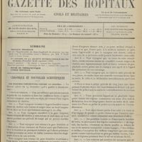1283 - Page 1285 - Sommaire / Chronique et nouvelles scientifiques. Les mesures préventives contre le choléra