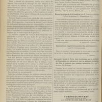 1316 - Page 1318 - Livres nouveaux. Traitement chirurgical de la lithiase biliaire et de ses complications. Indications opératoires. Choix du procédé. Résultats immédiats et éloignés, par le Docteur Gaston Cotte. [L. Gayard] / Manuel pratique de droit médical, par E. Simon-Auteroche. Préface du Docteur L. Lereboullet. [A. Gaullieur l'Hardy] / Gymnastique respiratoire pendant les mouvements, par Fr. Guermonprez. [L. Gayard] / Les eaux d'égout de Paris. Leur traitement par la méthode de l'épandage sur sol naturel, par la méthode biologique des lits de contact, par colonne épuratrice, par le Docteur Ch. Rouchy. [A. Gaullieur l'Hardy]