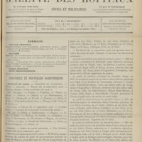 1319 - Page 1321 - Sommaire / Chronique et nouvelles scientifiques. Hôpitaux de Paris / Guerre. (Voir la suite des nouvelles, p. 1330)