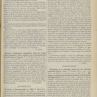 1337 - Page 1339 - Analyses. Chirurgie. Le traitement du sarcome par le mélange des toxines de l'érysipèle et du bacillus prodigious. (William B. Coley. The Boston med. and surg. Journ...). [M. Lance] / Existence d'adhérences congénitales dans les veines iliaques primitives ; leurs rapports avec la thrombose des veines fémorales et iliaques. (T. P. McMurich, Amer. Journ. med. Sc...). [F. Gardner] / Epidémiologie. Le choléra à Constantinople en 1908. (P. Remlinger. L'hygiène générale et appliquée...). [L. Gayard] / Thérapeutique. Traitement de la névralgie faciale par les injections profondes d'alcool. (Hugh. T. Patrick. Journ. amer. med. Assoc... Méthodes et techniques des injections profondes d'alcool dans la névralgie faciale, Ibid...)