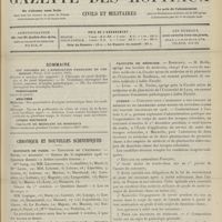 1341 - Page 1345 - Sommaire / Chronique et nouvelles scientifiques. Hôpitaux de Paris / Facultés de médecine / Guerre