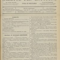 1389 - Page 1393 - Sommaire / Chronique et nouvelles scientifiques. Hôpitaux de Paris / Hôpitaux de Province / Guerre / La prophylaxie de l'avortement au Congrès international d'obstétrique
