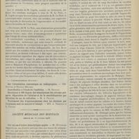 1433 - Page 1437 - Sociétés savantes. Académie des sciences. (Séance du 12 octobre 1908). Applications à l'homme d'un sérum antituberculeux. MM. Lannelongue, Achard et Gaillard / Société médicale des hôpitaux. (Séance du 16 octobre 1908). Sur un cas d'ictère hémolytique acquis. M. Oettinger / Traitement du tétanos. MM. Ramond et Doury