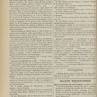 1474 - Page 1478 - Chronique et nouvelles scientifiques. Monument Michel Servet / Faculté de médecine de Paris / Hôpital Lariboisière / Renseignements / Bulletin bibliographique