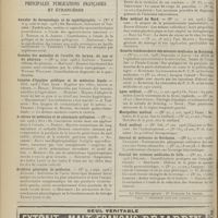 1506 - Page 1510 - Actes de la Faculté de médecine de Paris du 9 au 14 novembre 1908. Thèses / Articles originaux des principales publications françaises et étrangères. Annales de dermatologie et de syphiligraphie / Annales des maladies de l'oreille, du larynx, du nez et du pharynx / Annales d'hygiène publique et de médecine légale / Archives de médecine et de pharmacie militaires / Archives générales de médecine / Bulletin médical / Écho médical du Nord / Gazette hebdomadaire des sciences médicales de Bordeaux / Lyon médical / Montpellier médical / Nord médical / Journal de médecine de Bordeaux / Journal des sciences médicales de Lille