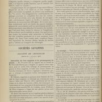 1528 - Page 1532 - XXIe Congrès de l'Association française de chirurgie. [Paris, 5-10 octobre 1908]. Questions diverses. M. Sabadini... / Sociétés savantes. Société de chirurgie. (Séance du 4 novembre 1908). Association de l'eau oxygénée et du permanganate de potasse. M. Villemin, sur un travail de M. Claret... / Sigmoïdite et parasigmoïdite. M. Schwartz, sur une intéressante observation de M. Mériel... / La tarsalgie. M. Kirmisson
