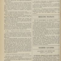 1550 - Page 1554 - Ce que doit être le traitement des tumeurs blanches ; par le Docteur Calot / Médecine pratique. Peut-on chloroformer les artério-scléreux ? / Sociétés savantes. Académie de médecine. (Séance du 10 novembre 1908). La déclaration obligatoire des maladies transmissibles