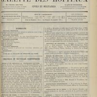 1605 - Page 1609 - Sommaire / Chronique et nouvelles scientifiques. Remise d'une médaille au Professeur Hutinel / Hôpitaux de Paris / Hôpitaux de Province / Écoles de médecine / Le prix nobel de médecine / Médaille des épidémies / Distinctions honorifiques / Préfecture de la Seine / Guerre. (Voir la suite des nouvelles, p. 1618)