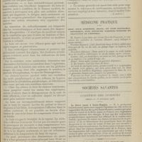1609 - Page 1613 - Principales indications de l'air chaud en médecine ; par MM. Delherm... et Laquerrière... (A suivre) / Médecine pratique. Menu pour dyspepsie grave, du type hyperchlorhydrique, avec douleurs tardives intenses et dilatation de l'estomac / Sociétés savantes. Académie des sciences. (Séance du 16 novembre 1908). La fièvre jaune à Saint-Nazaire. M. le Professeur Chantemesse / Société médicale des hôpitaux. (Séance du 20 novembre 1908). Oedème hystérique et oedème simulé. M. Chavigny...