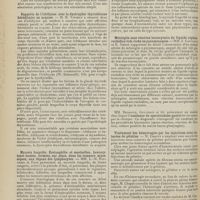 1610 - Page 1614 - Sociétés savantes. Société médicale des hôpitaux. (Séance du 20 novembre 1908). Oedème hystérique et oedème simulé. M. Chavigny / Rapports de l'ichthyose avec la dystrophie thyroïdienne héréditaire ou acquise. M. H. Vincent / Mycosis fongoïde. Eosinophilie et mastzellen. Leucocytoses locales, formées sur place, dans les tumeurs mycosiques, aux dépens des lymphocytes. MM. L.-M. Pautrier et Fage / Méningite sans réaction leucocytaire du liquide céphalo-rachidien très riche en pneumocoques. MM. J. Castaigne et R. Debré / MM. Brissaud, Gougerot et Gy : Existence de sporotrichose guérie / Traitement des hémorragies par les injections sous-cutanées de gélatine. M. Chaput
