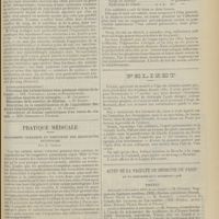 1613 - Page 1617 - Sociétés savantes. Société de biologie. Les eaux minérales, sérums artificiels. Note rectificative. M. G. Fleig / Pratique médicale. Traitement curateur et préventif des bronchites infantiles ; par M. Perran / Felizet. [Nécrologie] / Actes de la Faculté de médecine de Paris du 30 novembre au 5 décembre 1908. Thèses