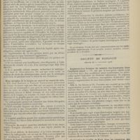 1721 - Page 1725 - Sociétés savantes. Société médicale des hôpitaux. (Séance du 11 décembre 1908). Traitement de la méningite cérébro spinale suppurée. Efficacité des injections intra-rachidiennes de sérum antiméningococcique. M. Netter / Diagnostic bactériologique des méningites à méningocoques. M. Dopter / Hémi-atrophie de la langue au cours d'un cancer du sein. MM. Paul Sainton et Fernand Trémolières / Ulcère chronique de l'estomac chez l'enfant. MM. Parmentier et Lasniée / Urémie chronique et leucocytose céphalo-rachidienne. MM. Mosny et Marcel Pinard / Société de biologie. (Séance du 12 décembre 1908). Augmentation brusque du nombre des leucocytes dans l'asphyxie aiguë / Recherches du bacille de Koch dans les poussières des salles de tuberculeux. MM. Le Noir et Jean Camus