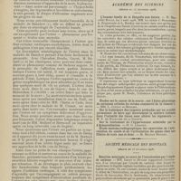 1754 - Page 1758 - L'ictère dans la maladie de Basedow ; par MM. Georges Mouriquand... et Léon Bouchut... (A suivre) / Sociétés savantes. Académie des sciences. (Séance du 14 décembre 1908). L'homme fossile de la Chapelle aux-Saints. M. Marcellin Boule, MM. les abbés J. Bouyssonie, A. Bouyssonie et L. Bardon / Société médicale des hôpitaux. (Séance du 18 décembre 1908). Réaction méningée au cours de l'intoxication par l'oxyde de carbone. MM. Legry et Duvoir