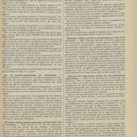 1755 - Page 1759 - Sociétés savantes. Société médicale des hôpitaux. (Séance du 18 décembre 1908). Pachyméningite hémorragique. Ponction lombaire et injections de gélatine. Guérison. M. Legry / Sur un pseudo-tympanisme par refoulement. MM. Louis Rénon et Moncany / Méningite cérébro-spinale suppurée à streptocoque dans la scarlatine. MM. Gouget et R. Bénard / Méningite cérébro-spinale à streptocoque au cours de la scarlatine. MM. Teissier, Boudon et Duvoir / Influence des obstructions nasales sur les phénomènes inspiratoires. MM. G.-H. Lemoine et C. Sieur...