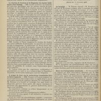 1756 - Page 1760 - Sociétés savantes. Société médicale des hôpitaux. (Séance du 18 décembre 1908). Influence des obstructions nasales sur les phénomènes inspiratoires. MM. G.-H. Lemoine et C. Sieur... / La réaction de fixation et le diagnostic des kystes hydatiques chez l'homme. MM. Laubry et Paron / A propos de deux cas de perforations intestinales dans la fièvre typhoïde. MM. Faisans et Flandin / Sporotrichose. M. de Beurmann, au nom de MM. Gougerot et Vaucher / Société de chirurgie. (Séance du 16 décembre 1908). La tarsalgie. M. Poncet répond à M. Kirmisson / Deux cas d'invagination intestinale. M. Souligoux, observations adressées par M. Brin / Traitement de la leucoplastie linguale. M. Morestin