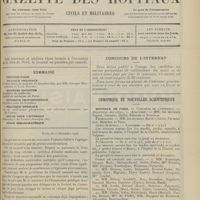 1761 - Page 1765 - Sommaire / Paris, le 23 décembre 1908 / Concours de l'internat / Chronique et nouvelles scientifiques. Hôpitaux de Paris. (Voir la suite, p. 1771)